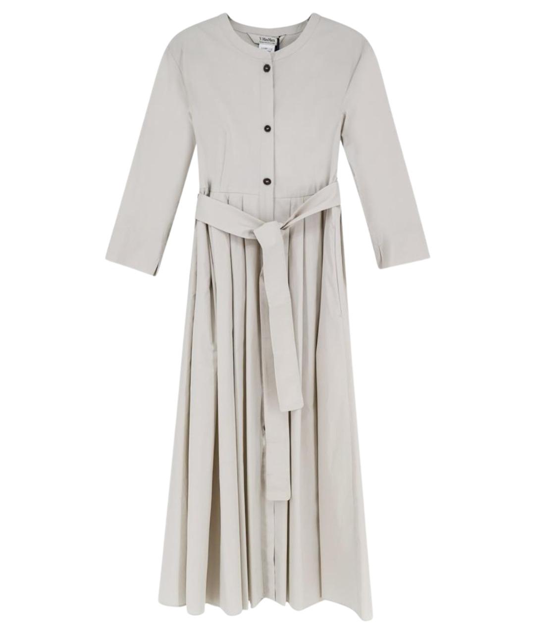 'S MAX MARA Серое хлопковое повседневное платье, фото 1