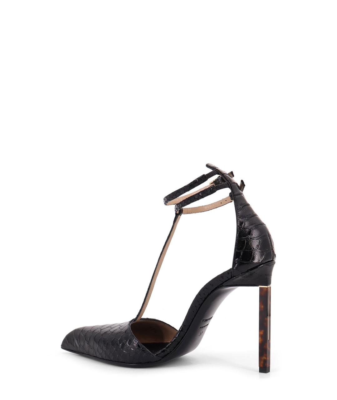 TOM FORD Черные кожаные туфли, фото 3