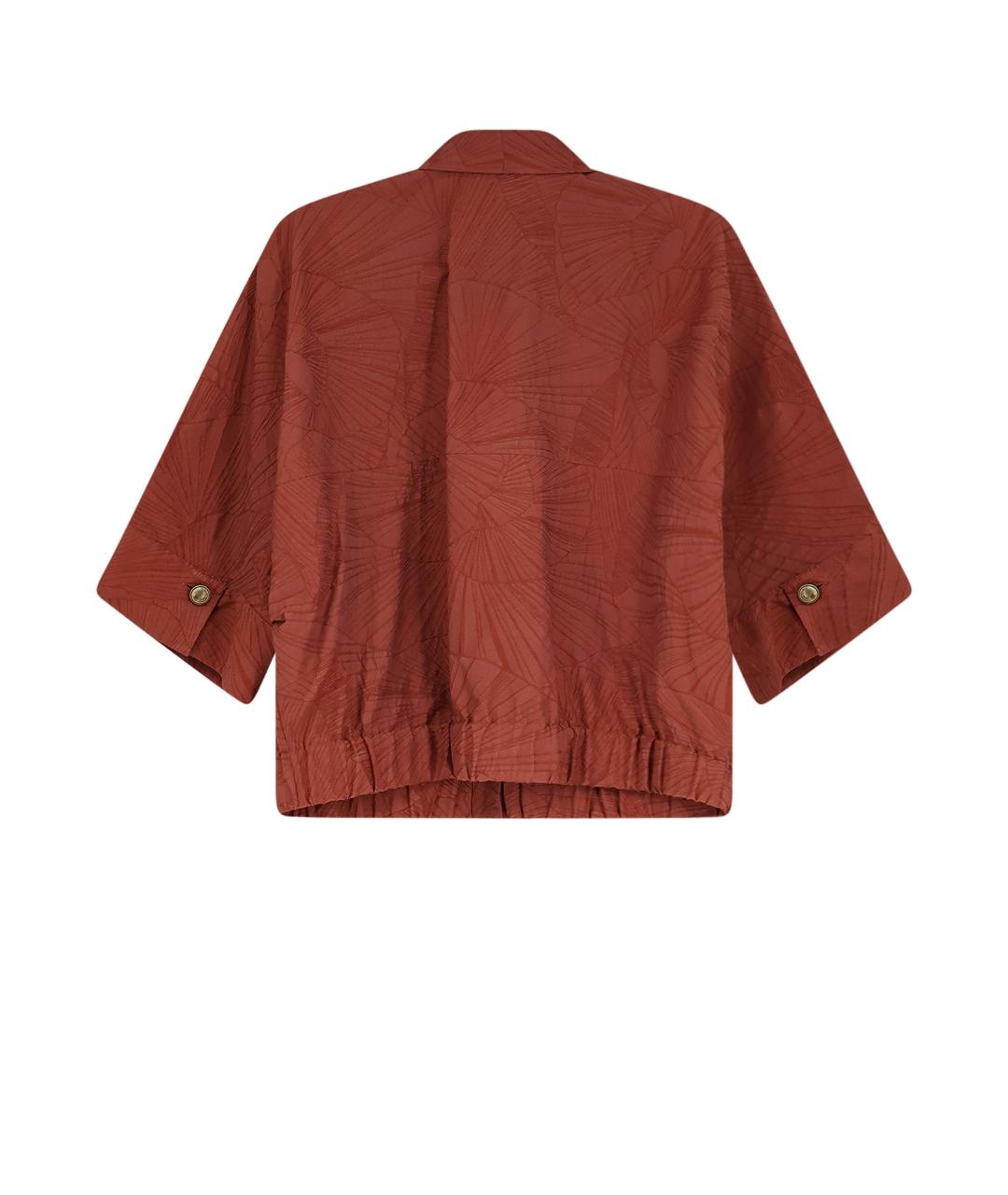 BRUNELLO CUCINELLI Оранжевая хлопковая рубашка, фото 2