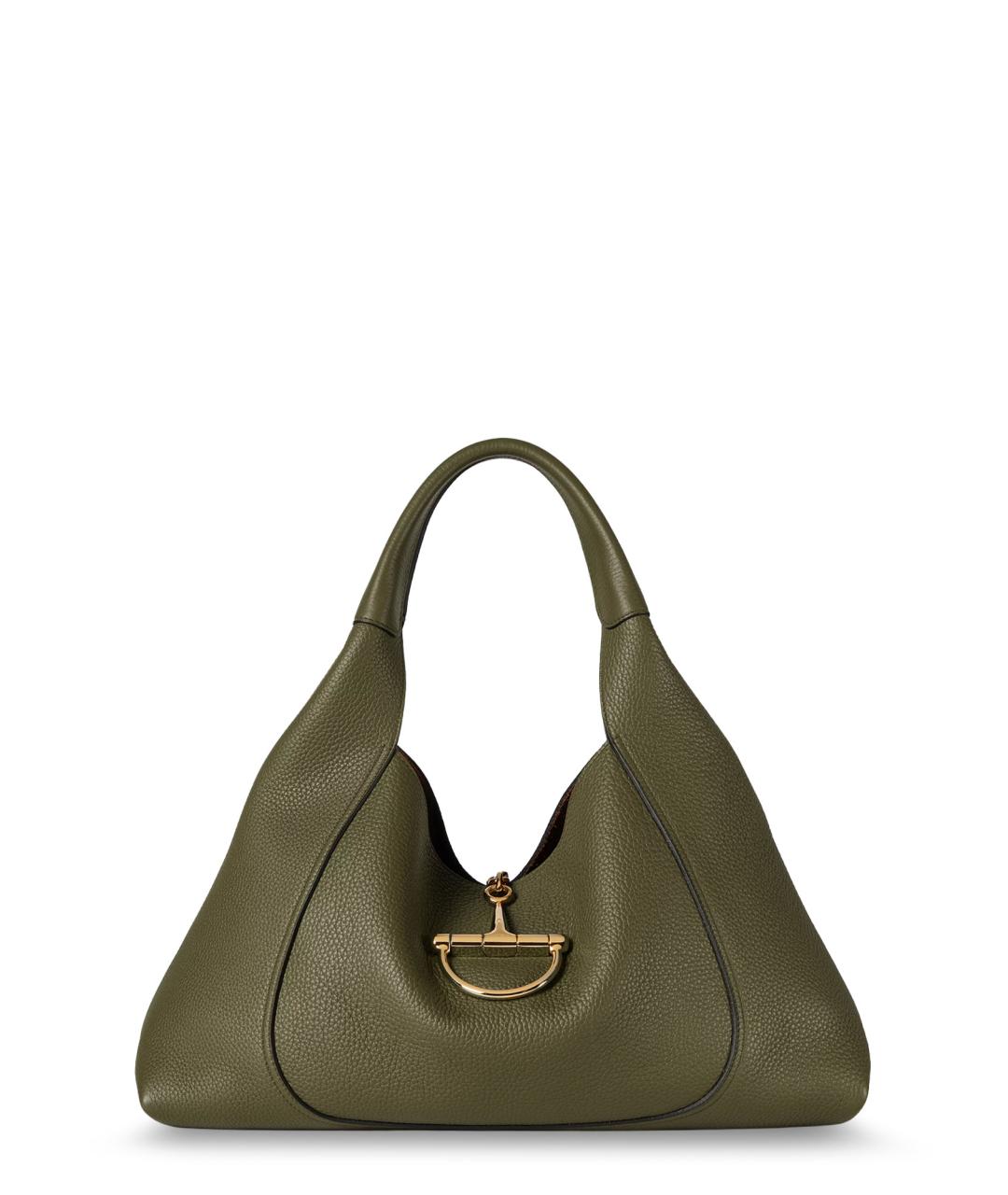 GUCCI Зеленая кожаная сумка тоут, фото 1