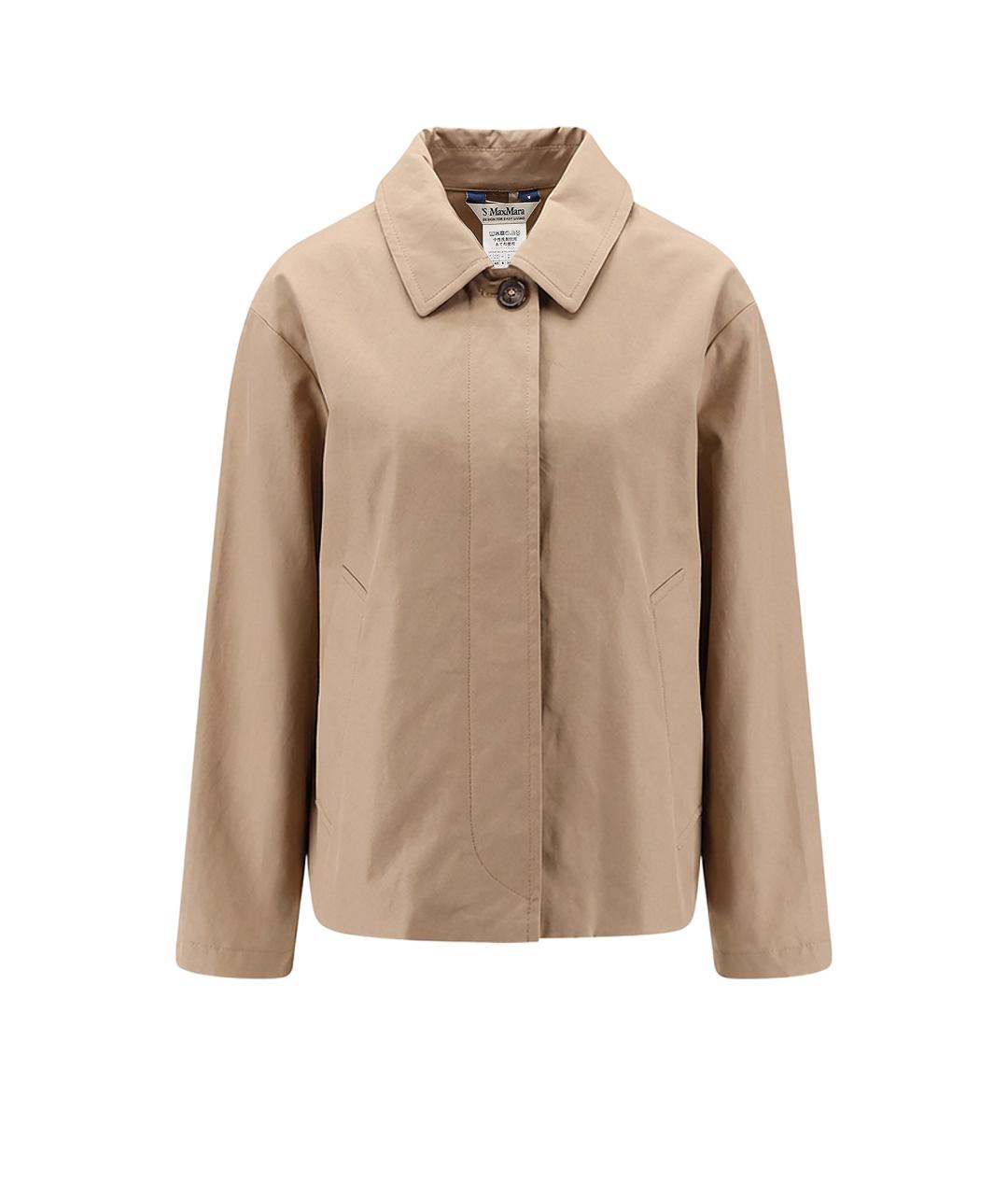 'S MAX MARA Бежевая хлопковая куртка, фото 1