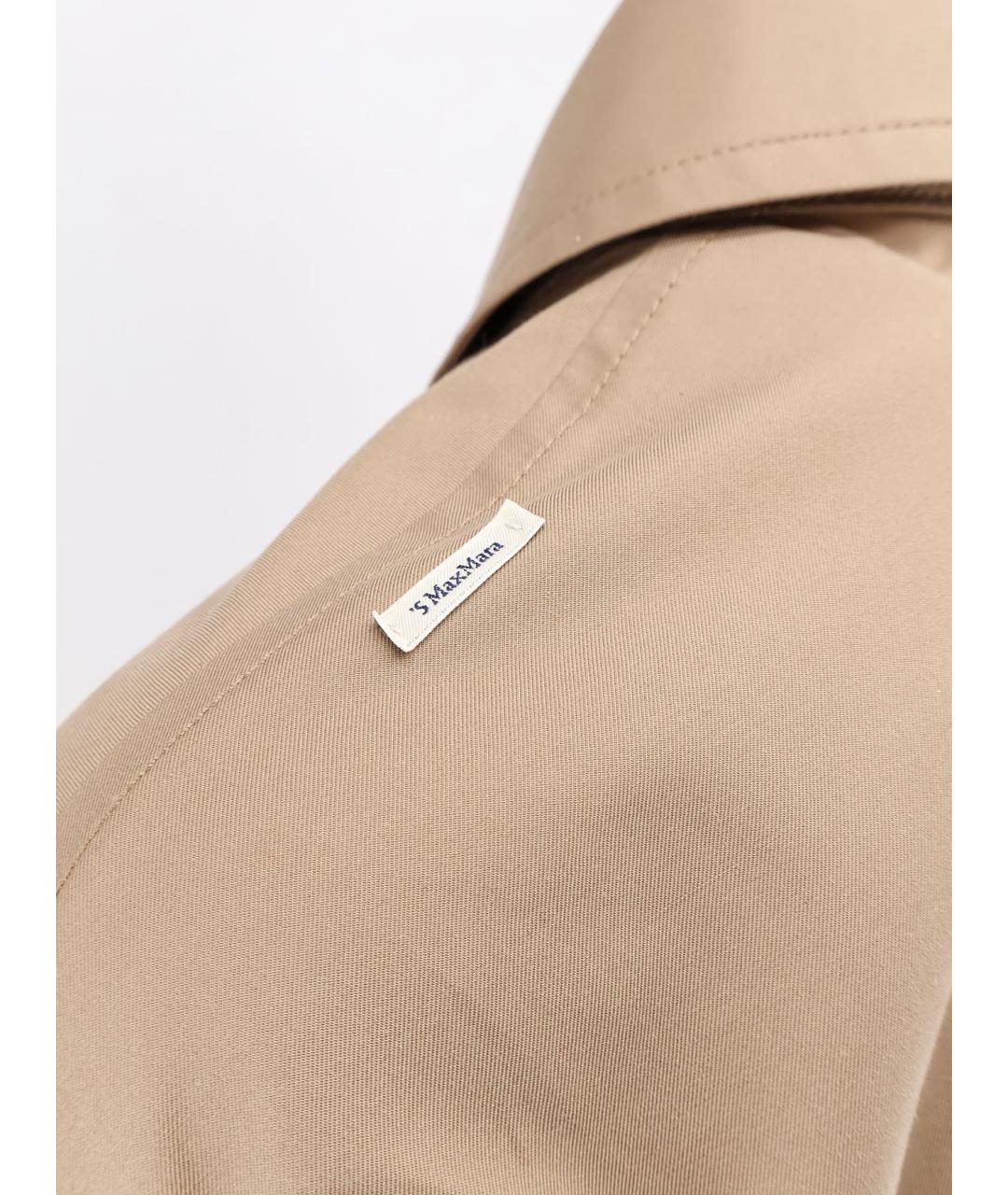 'S MAX MARA Бежевая хлопковая куртка, фото 3
