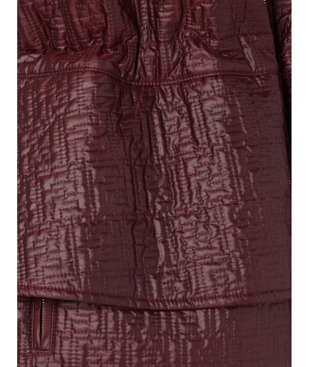 FENDI Бордовый полиамидовый жилет, фото 3