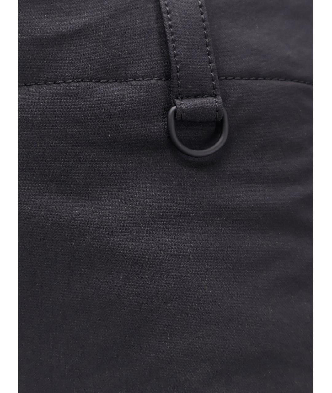 LAMINAR Черные полиамидовые классические брюки, фото 3