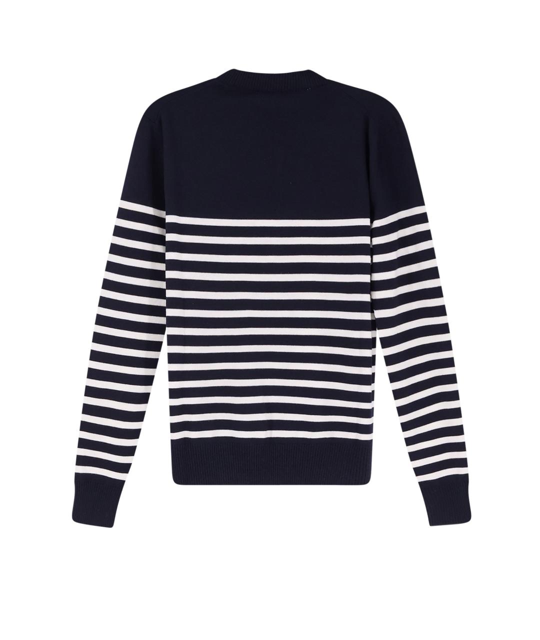 CHRISTIAN DIOR Синий шерстяной джемпер / свитер, фото 2