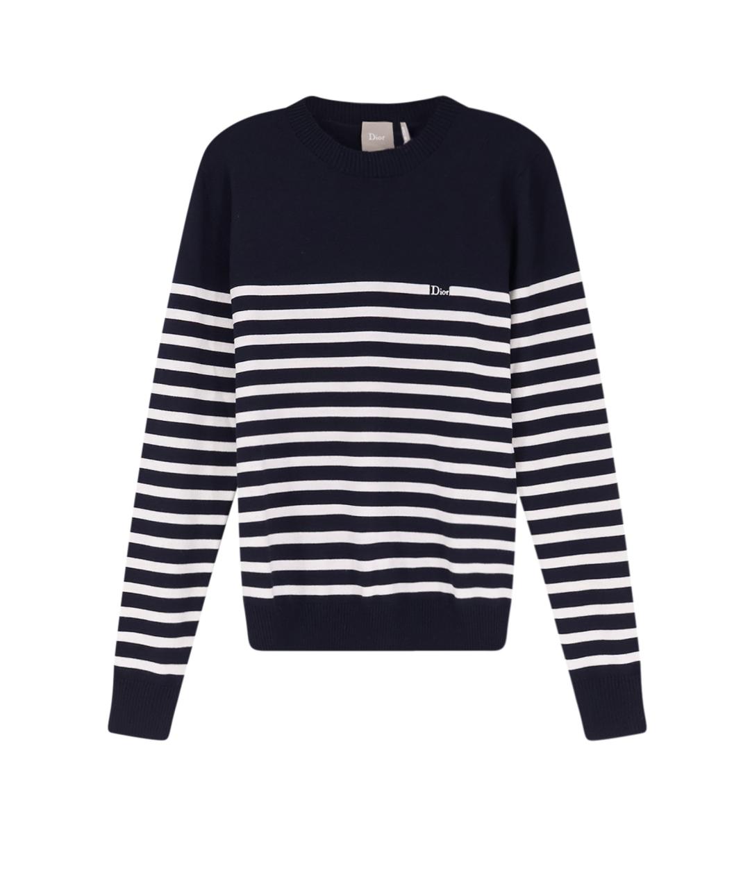 CHRISTIAN DIOR Синий шерстяной джемпер / свитер, фото 1