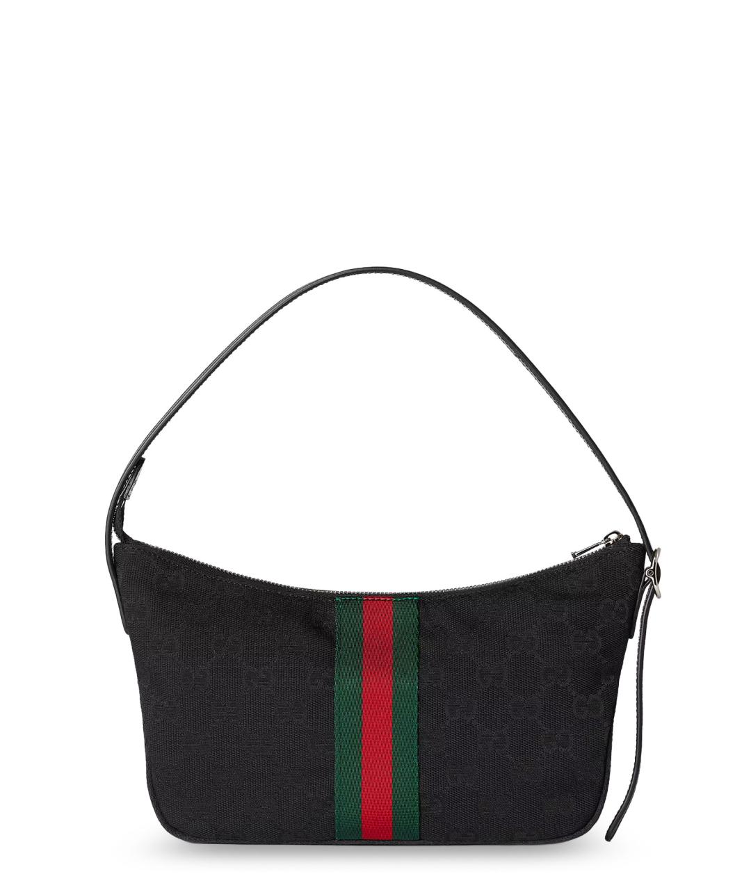 GUCCI Черная тканевая сумка на плечо, фото 2