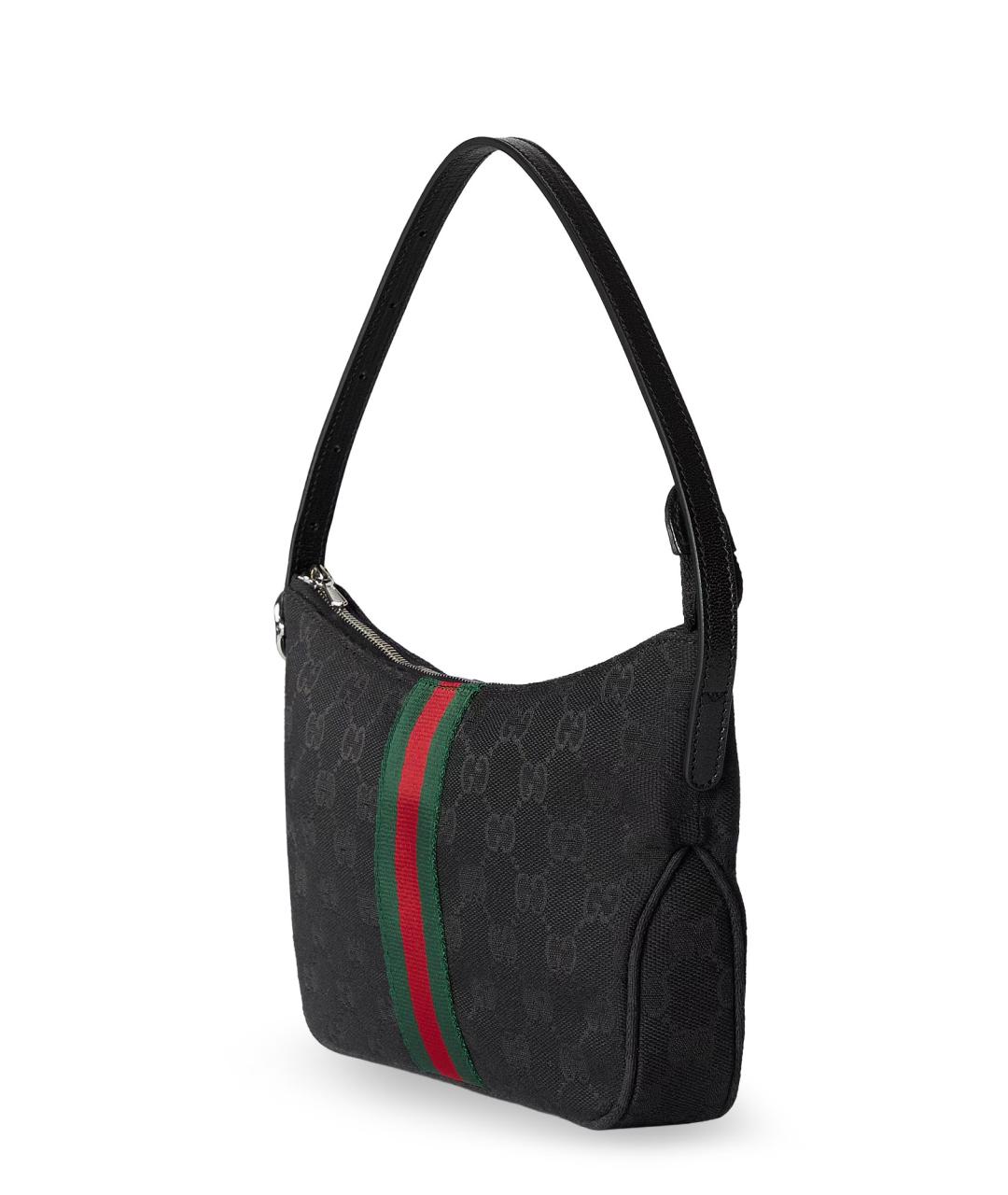 GUCCI Черная тканевая сумка на плечо, фото 3