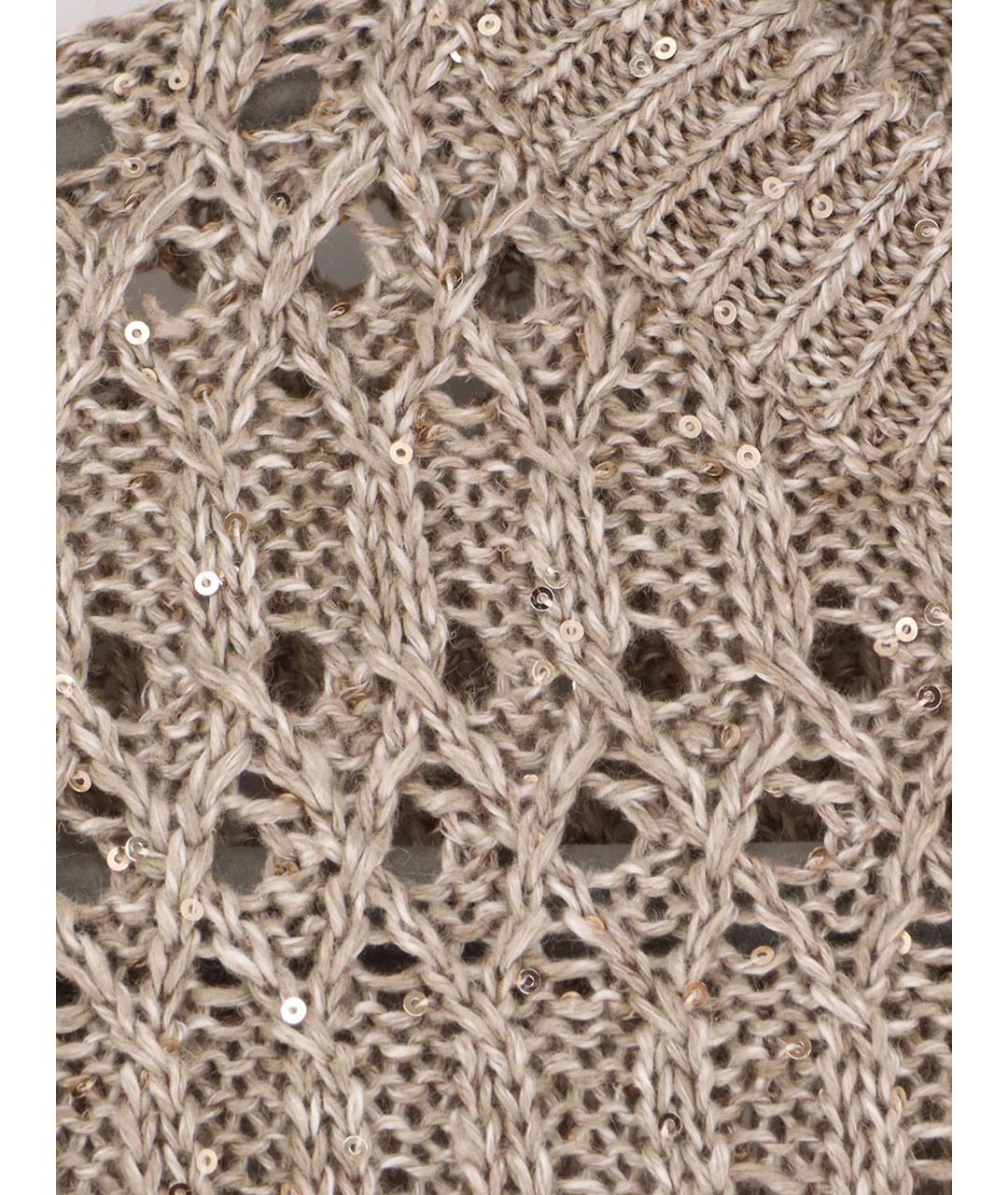 BRUNELLO CUCINELLI Серый льняной джемпер / свитер, фото 3