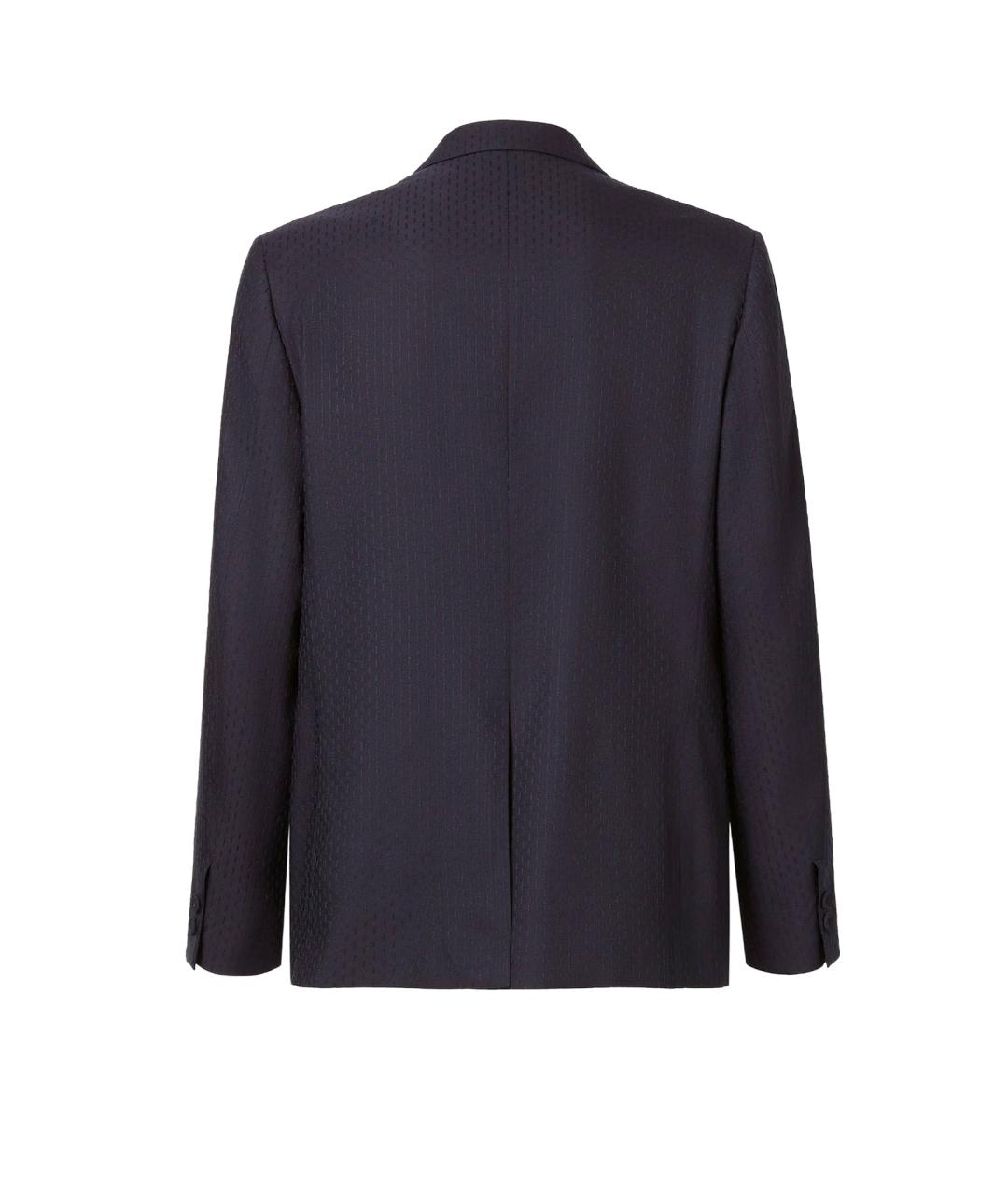 FENDI Темно-синий шерстяной пиджак, фото 2