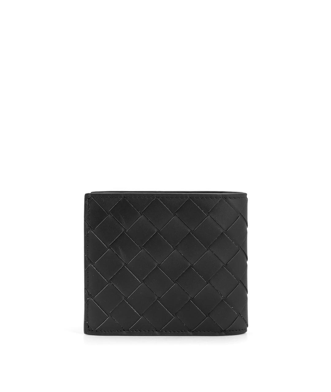 BOTTEGA VENETA Черный кожаный кошелек, фото 2