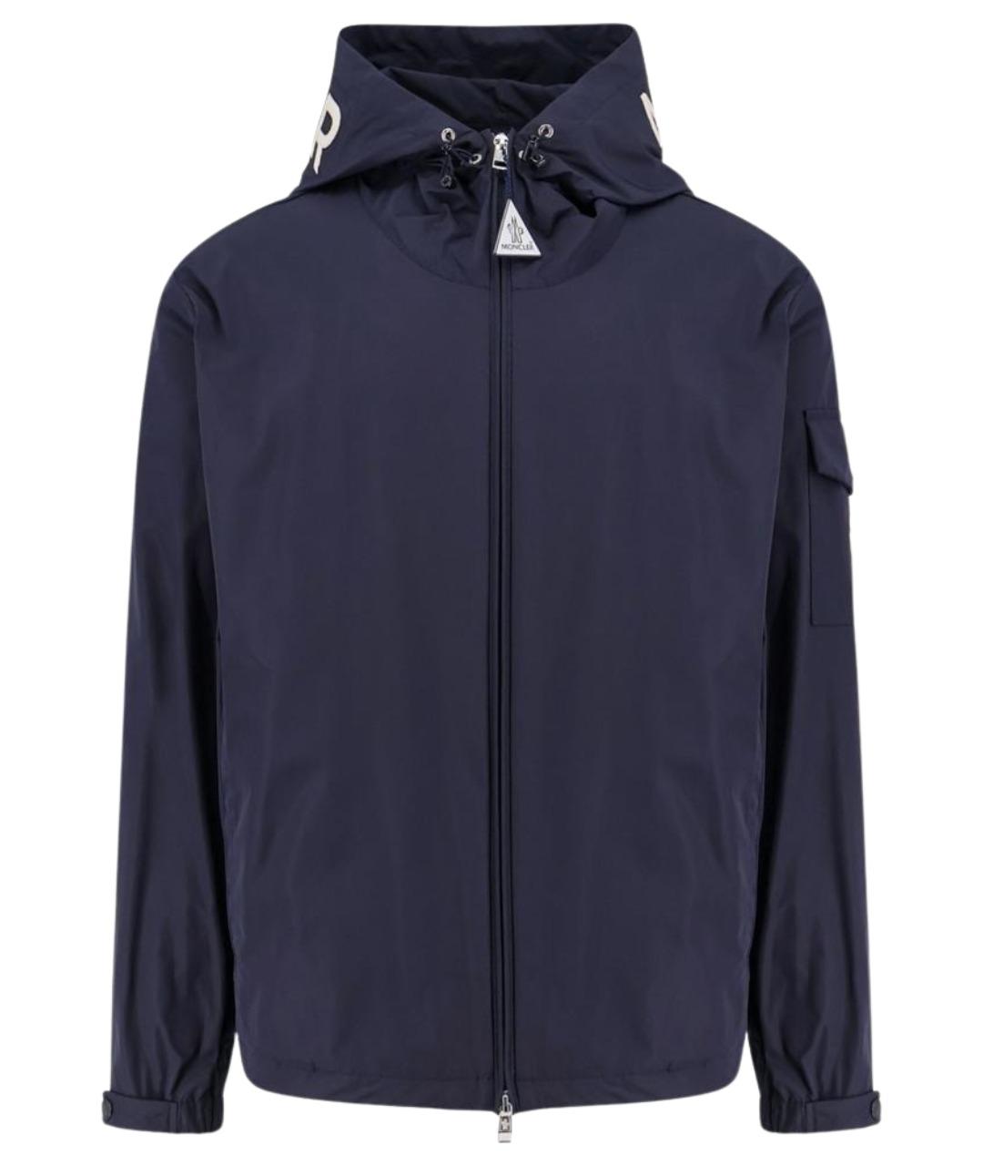 MONCLER Синяя полиэстеровая куртка, фото 1