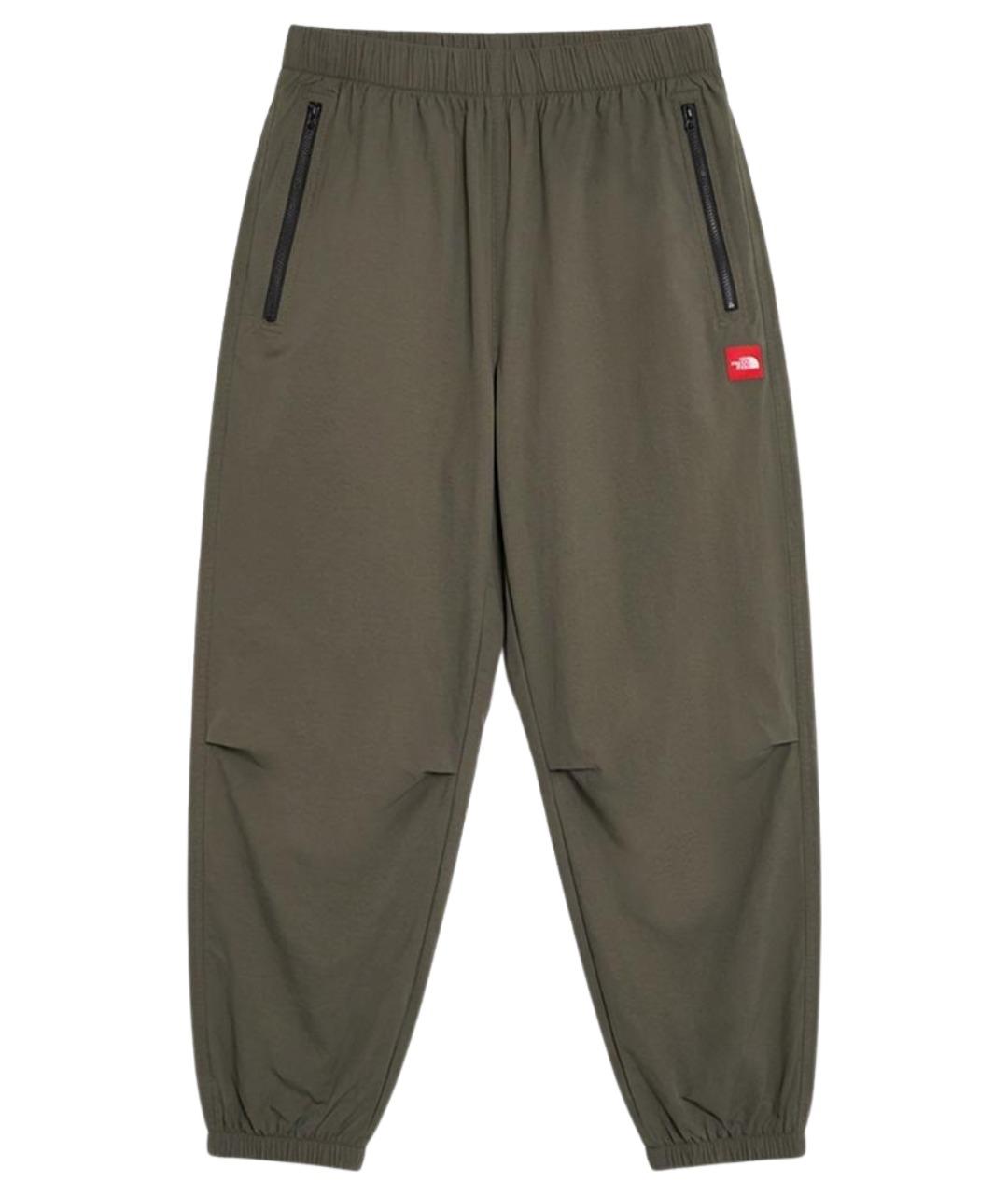 THE NORTH FACE Зеленые полиамидовые брюки чинос, фото 1