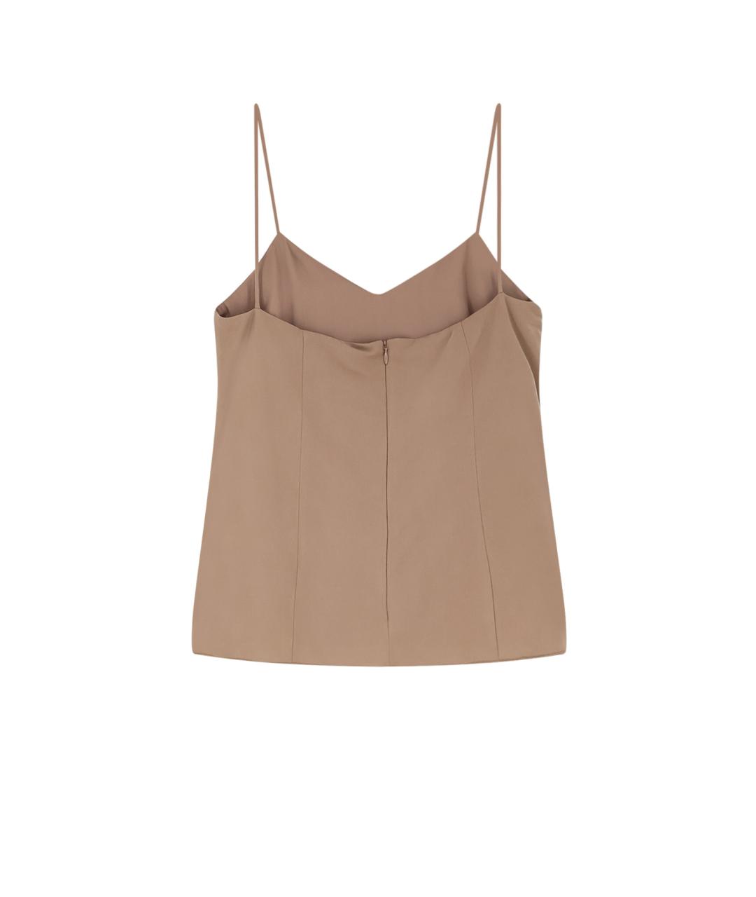 MAX MARA Коричневая майка, фото 2