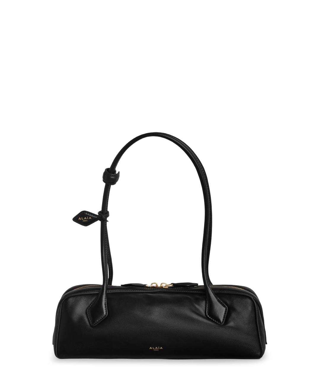 ALAIA Черная кожаная сумка через плечо, фото 1
