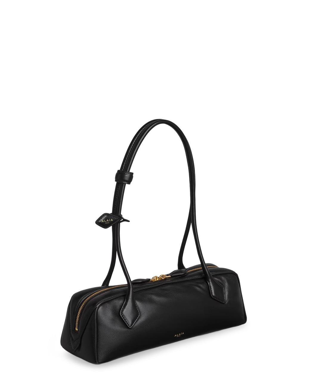 ALAIA Черная кожаная сумка через плечо, фото 3