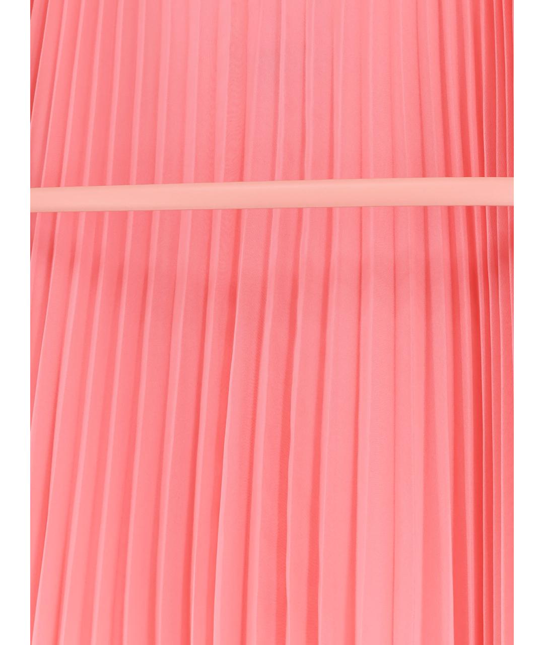 MAX MARA Розовое полиэстеровое повседневное платье, фото 3