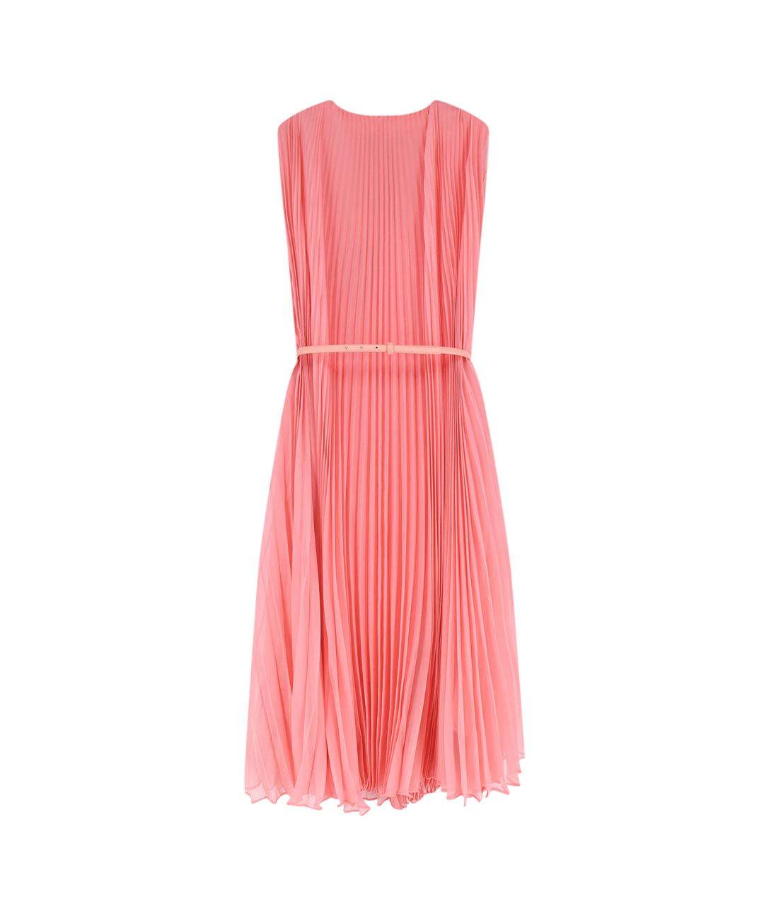 MAX MARA Розовое полиэстеровое повседневное платье, фото 2