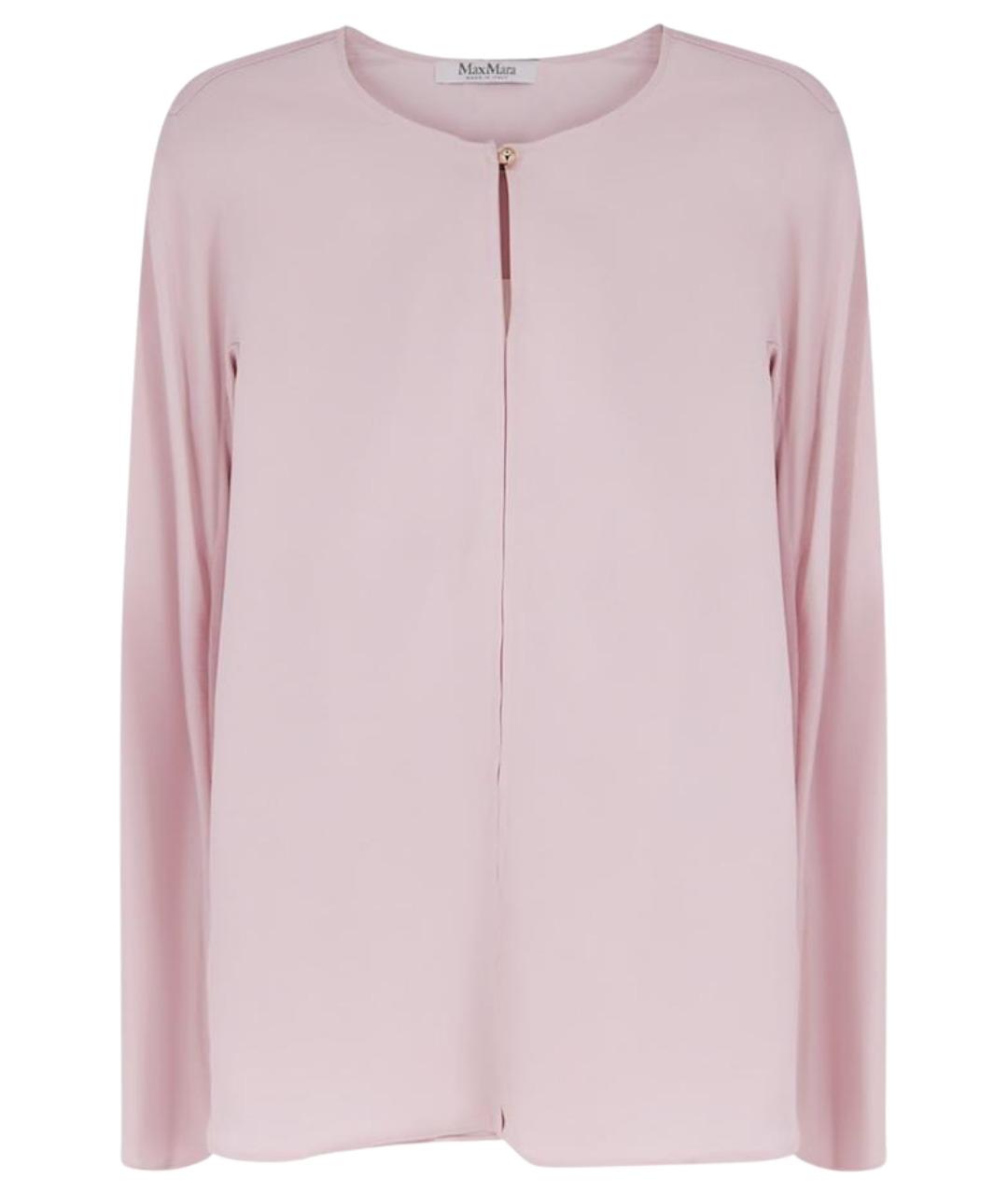 MAX MARA Розовая шелковая блузы, фото 1