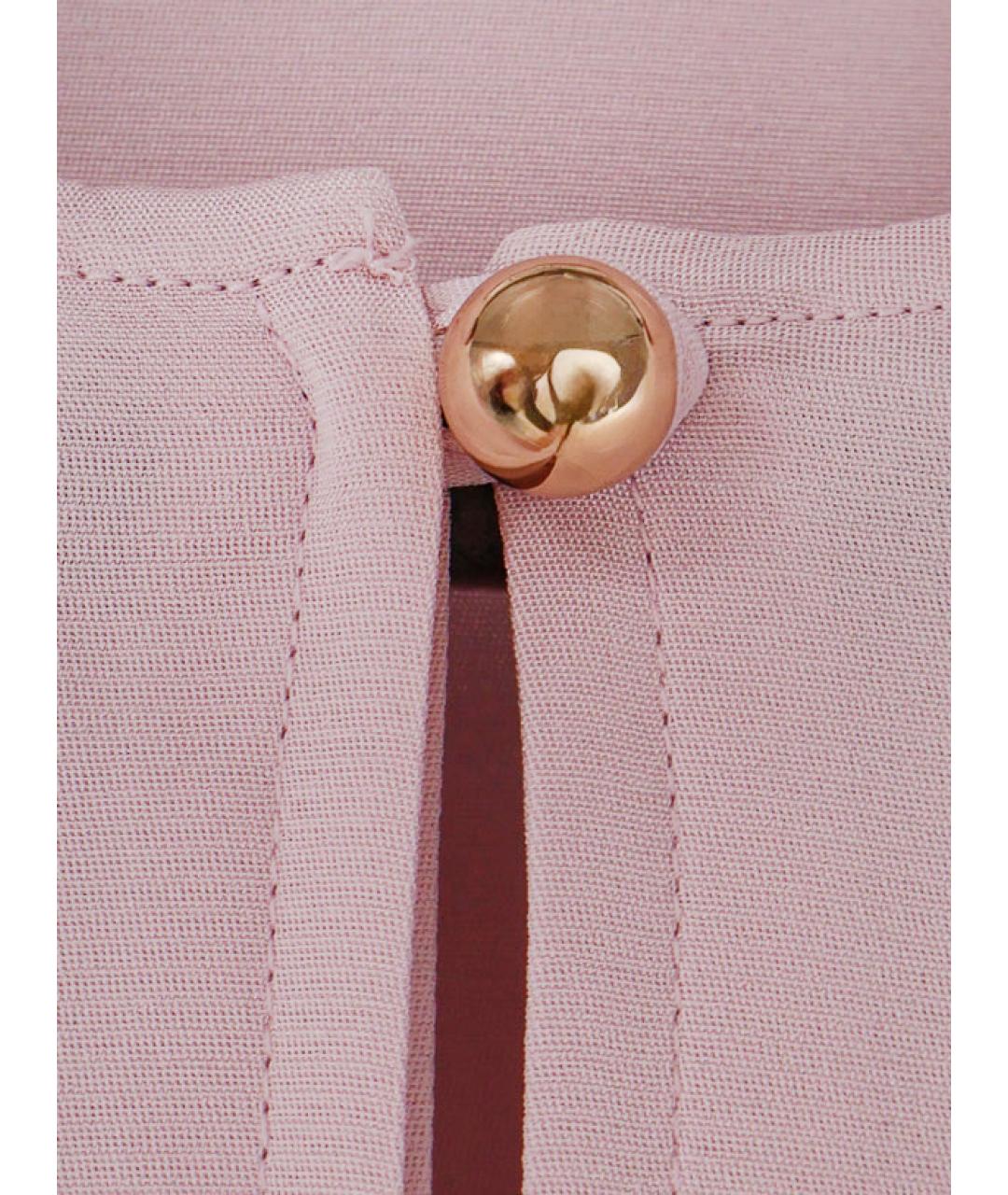 MAX MARA Розовая шелковая блузы, фото 3