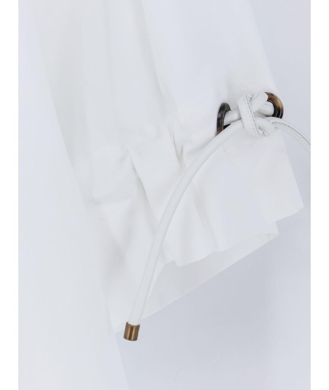 MAX MARA Белая хлопковая рубашка, фото 3