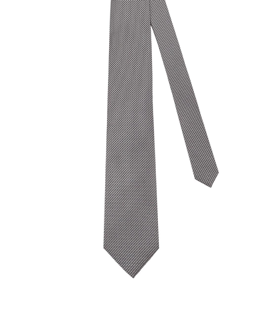 TOM FORD Серый шелковый галстук, фото 2