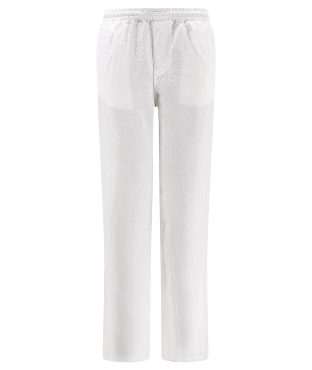 ASPESI Белые льняные повседневные брюки, фото 1