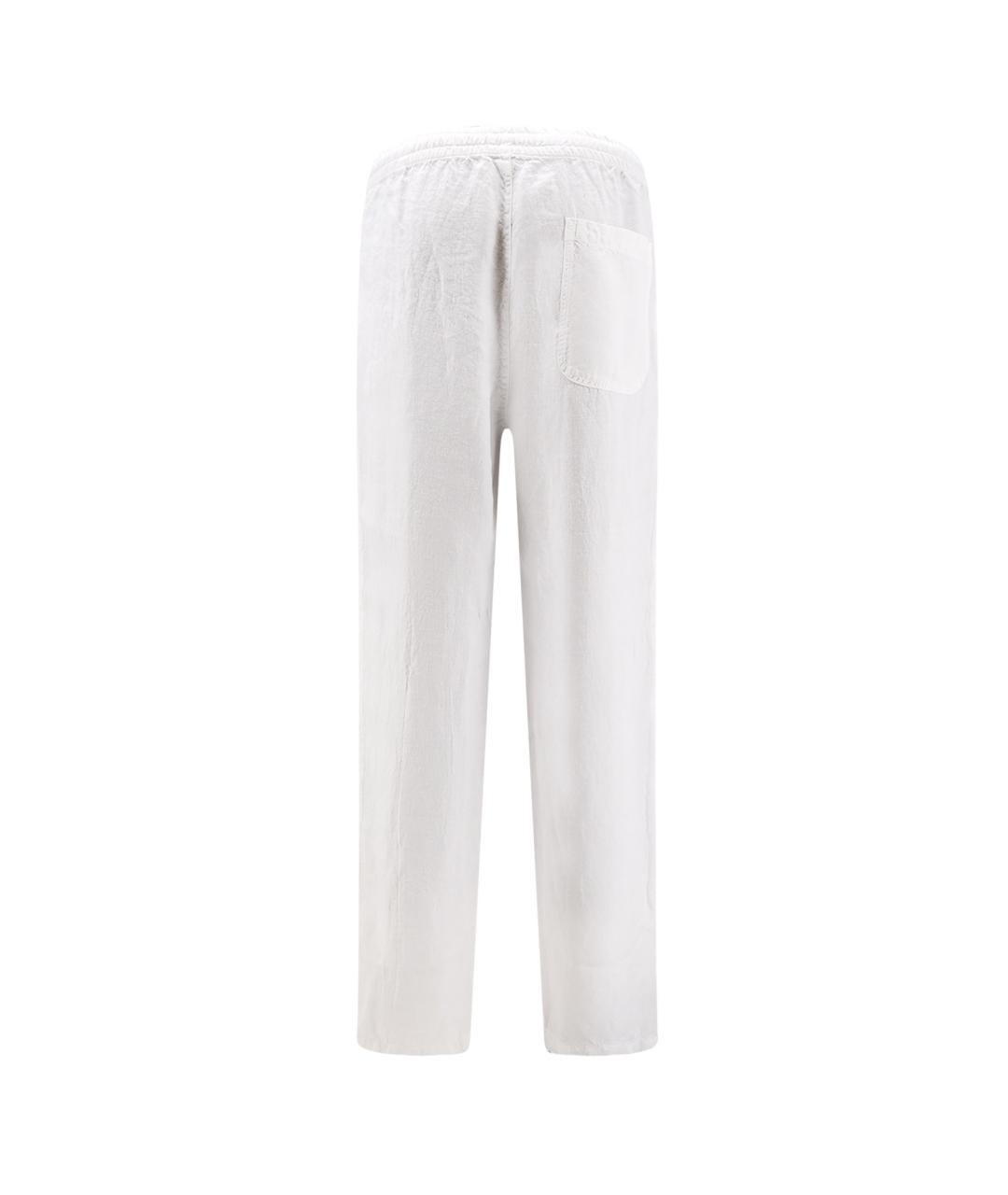 ASPESI Белые льняные повседневные брюки, фото 2