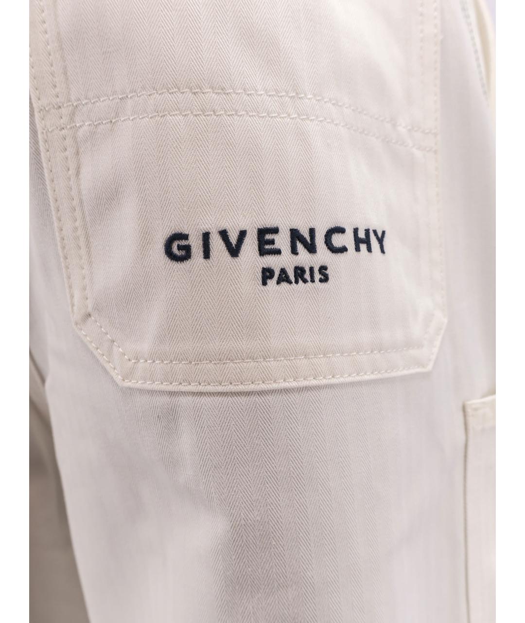GIVENCHY Белые хлопковые шорты, фото 3