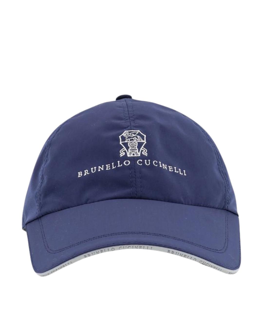 BRUNELLO CUCINELLI Синяя кепка/бейсболка, фото 1