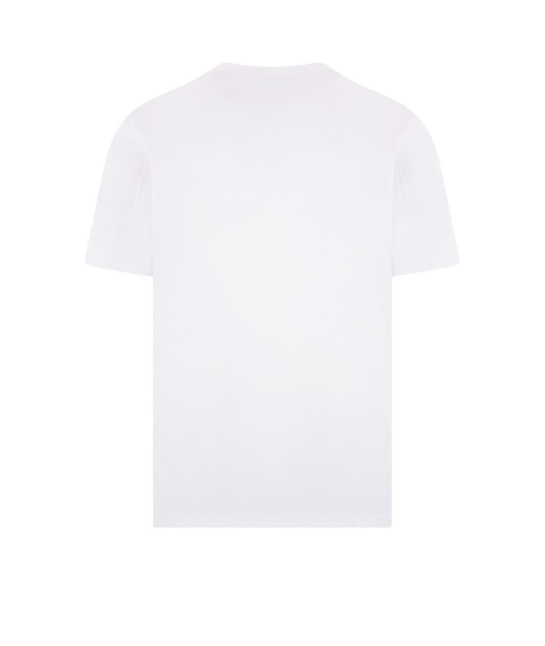 BRUNELLO CUCINELLI Белая хлопковая футболка, фото 2