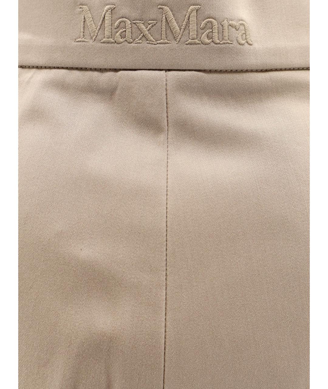 MAX MARA Бежевые хлопко-эластановые шорты, фото 3