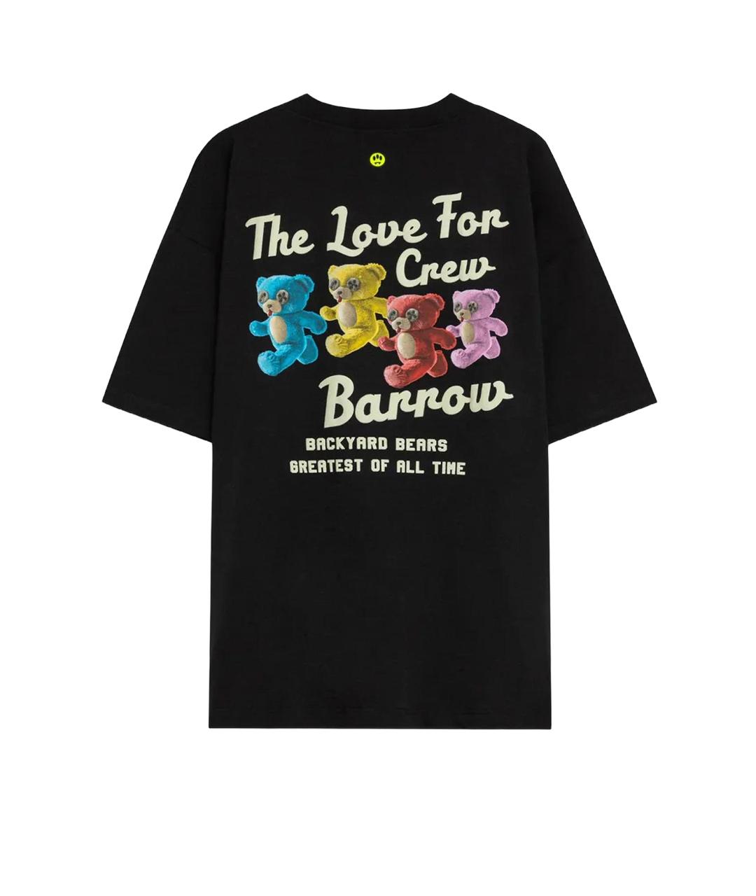 BARROW Черная хлопковая футболка, фото 2