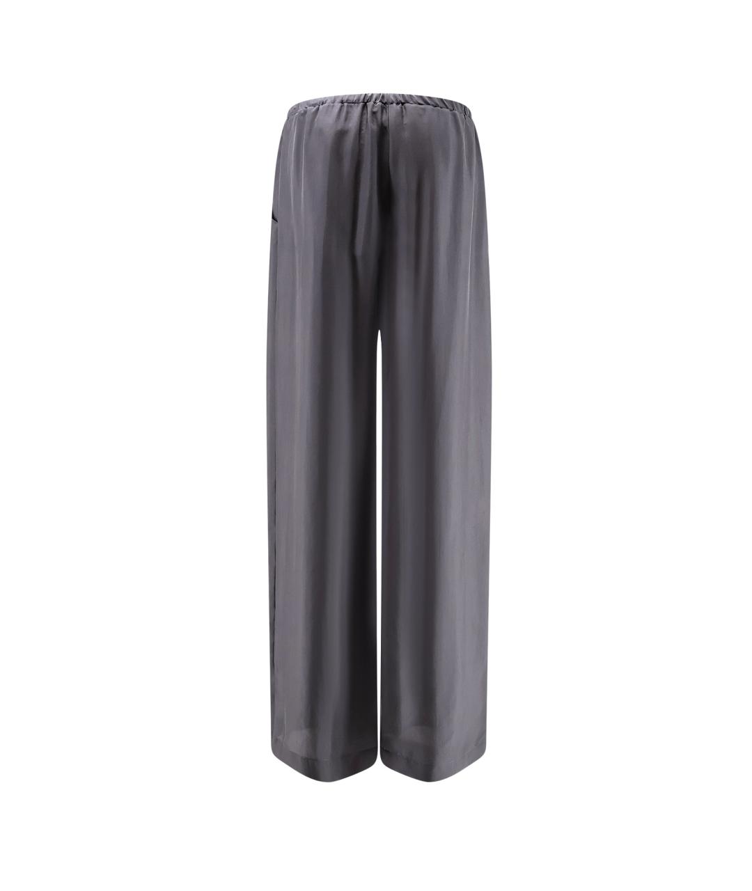 ALYSI Серые прямые брюки, фото 2