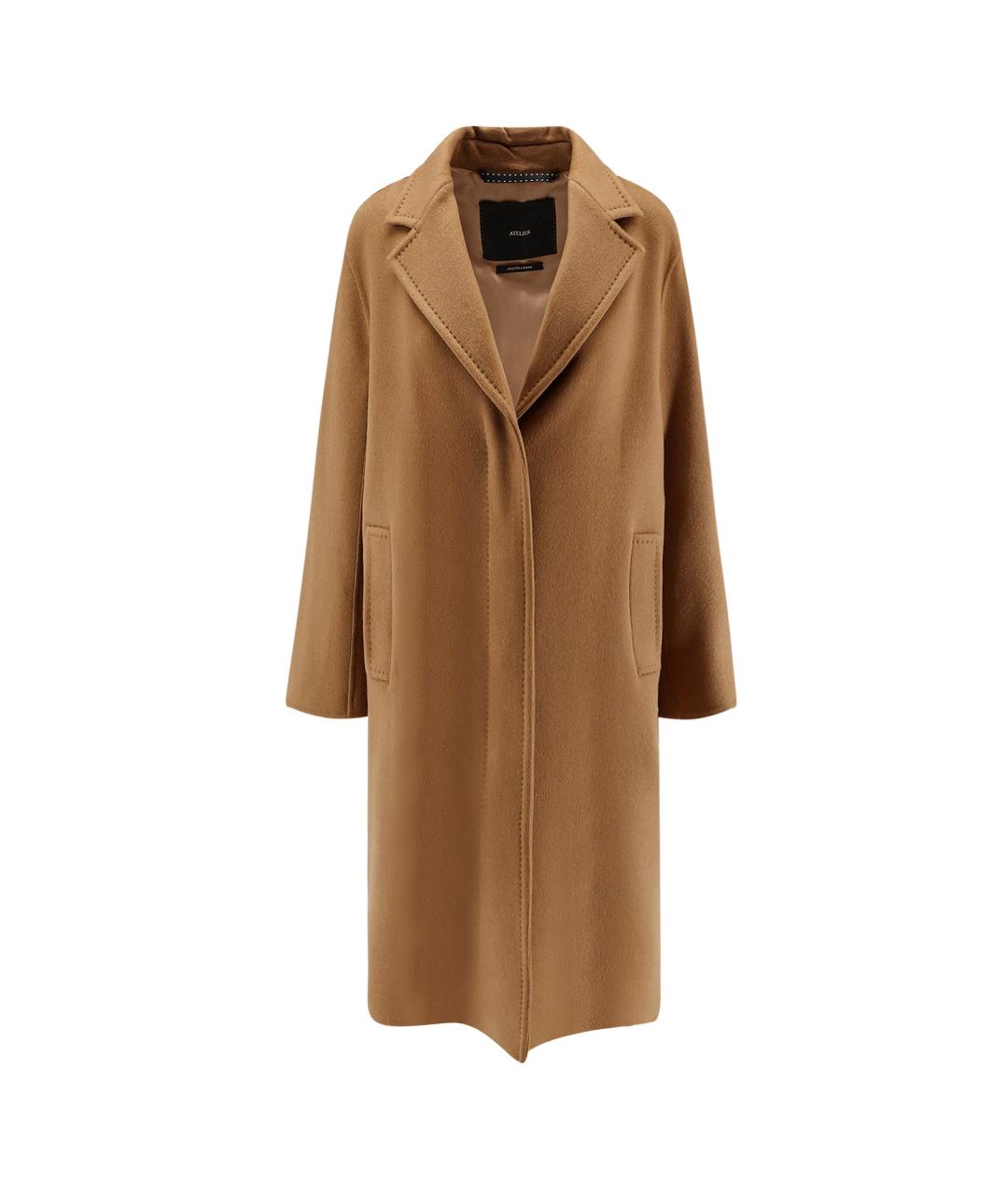 MAX MARA Бежевое кашемировое пальто, фото 1