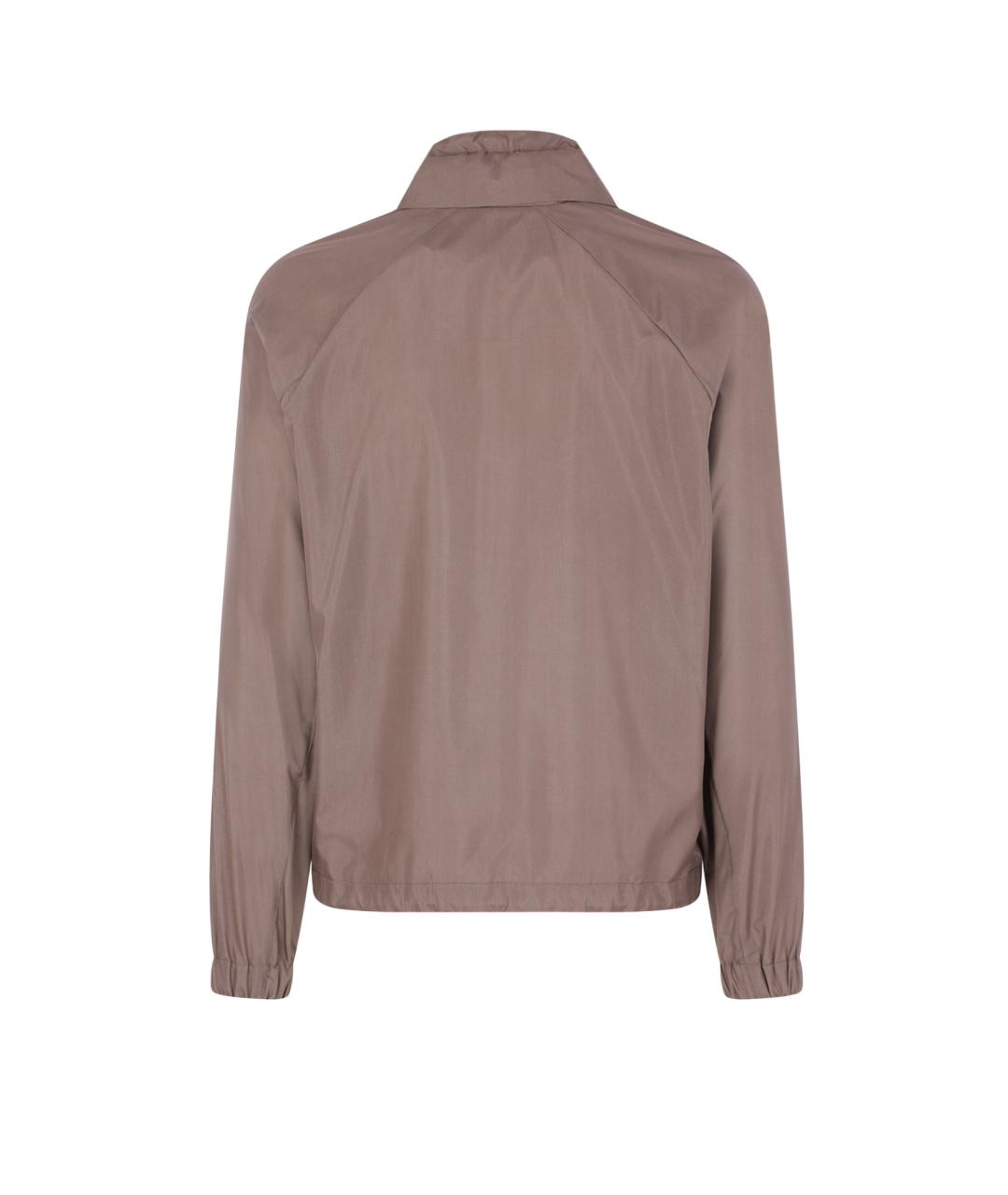 BRUNELLO CUCINELLI Коричневая шелковая куртка, фото 2
