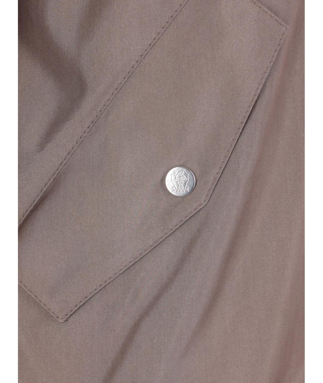 BRUNELLO CUCINELLI Коричневая шелковая куртка, фото 3