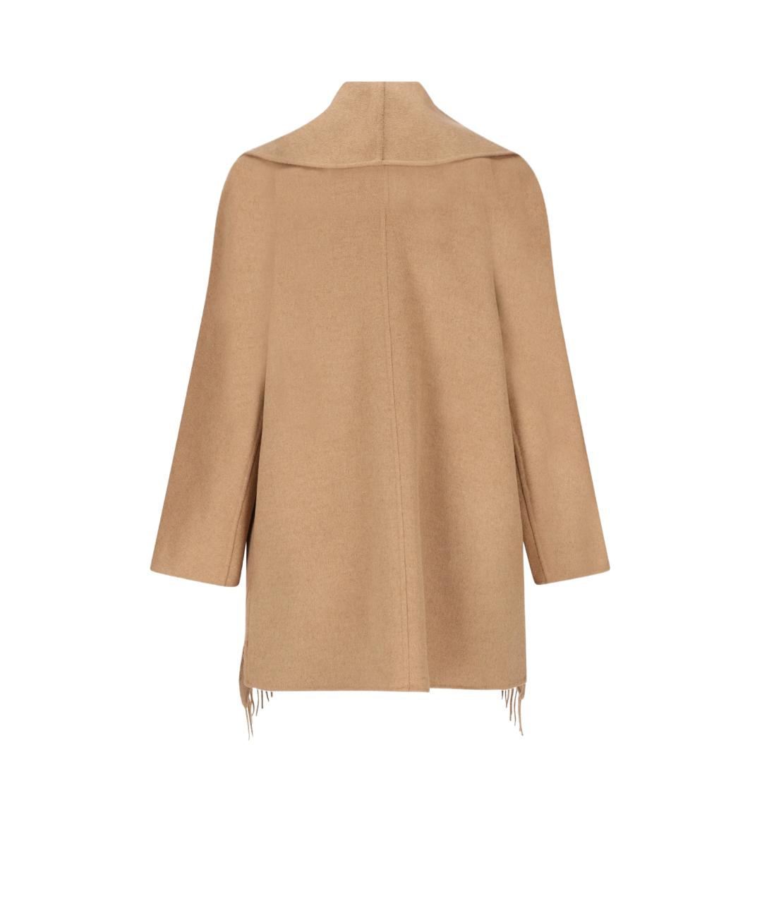 MAX MARA Бежевое шерстяное пальто, фото 2