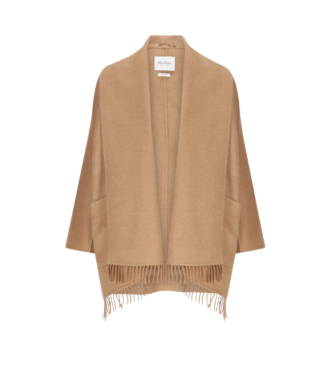 MAX MARA Бежевое шерстяное пальто, фото 1