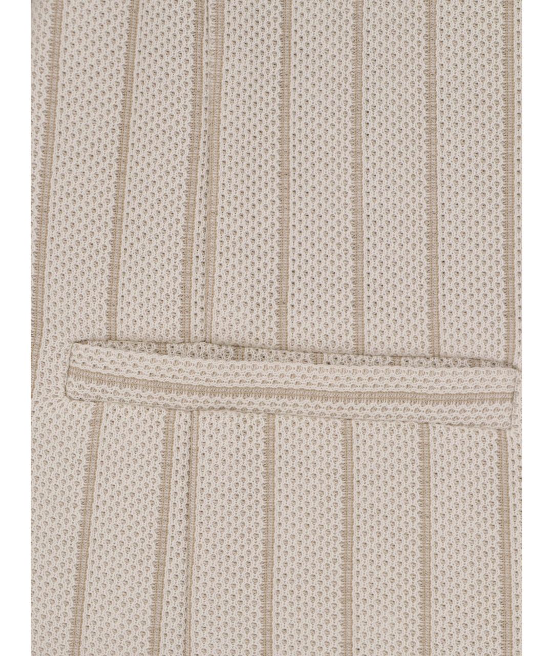 MAX MARA Белый хлопковый жакет/пиджак, фото 3