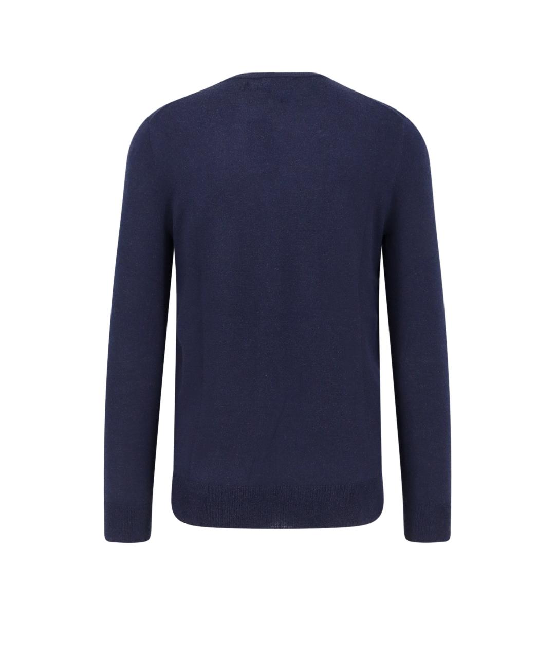 POLO RALPH LAUREN Синий шерстяной джемпер / свитер, фото 2