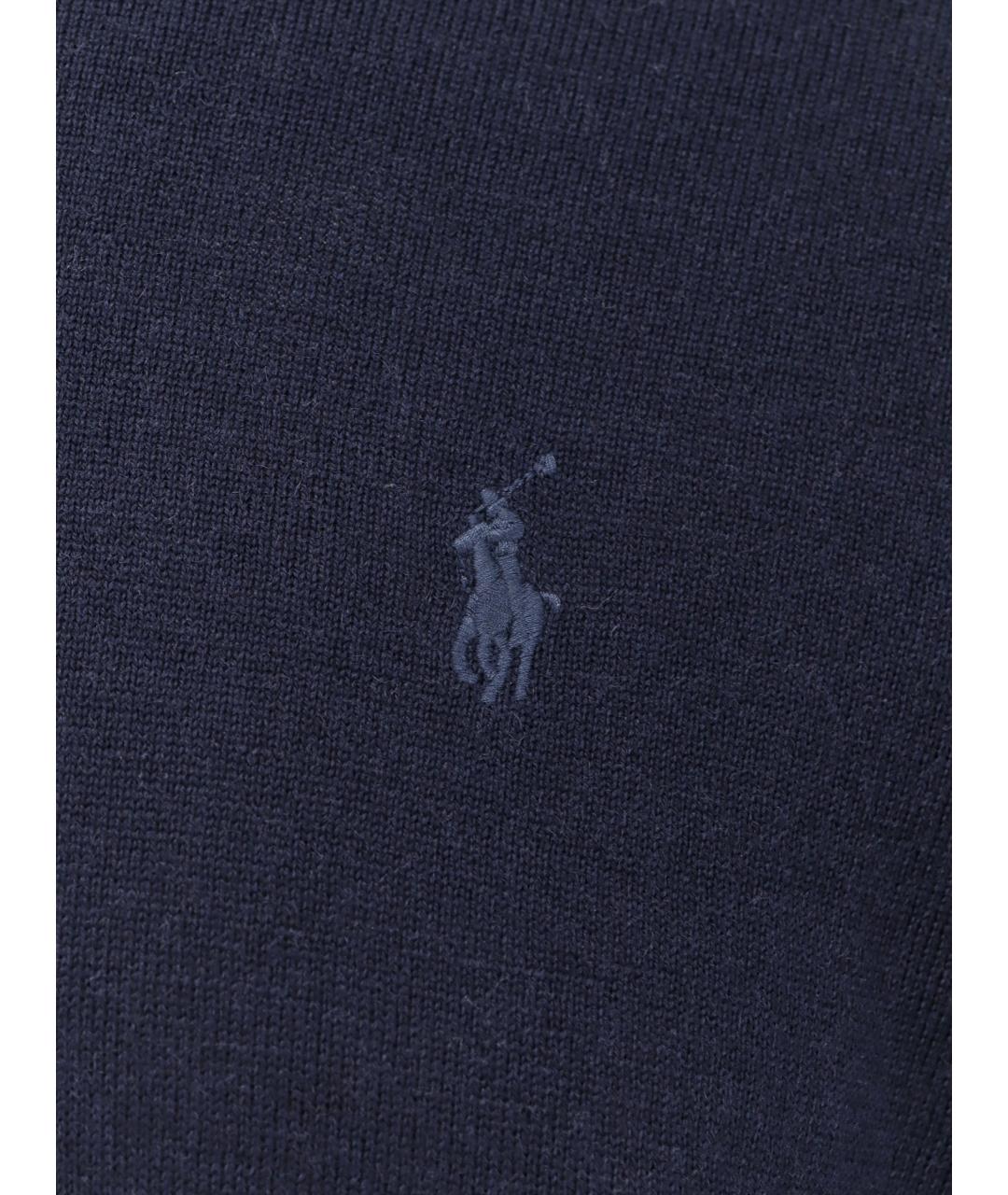 POLO RALPH LAUREN Синий шерстяной джемпер / свитер, фото 3