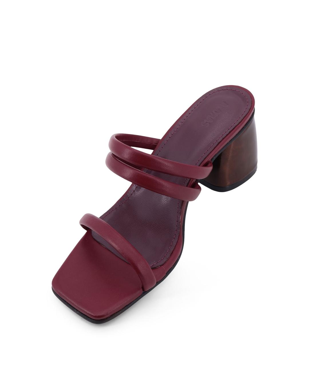 ALOHAS Фиолетовые кожаные мюли, фото 4