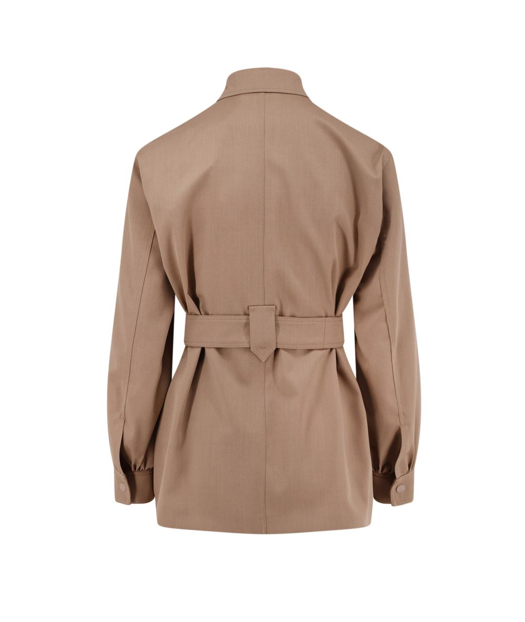 MAX MARA Коричневая шерстяная куртка, фото 2