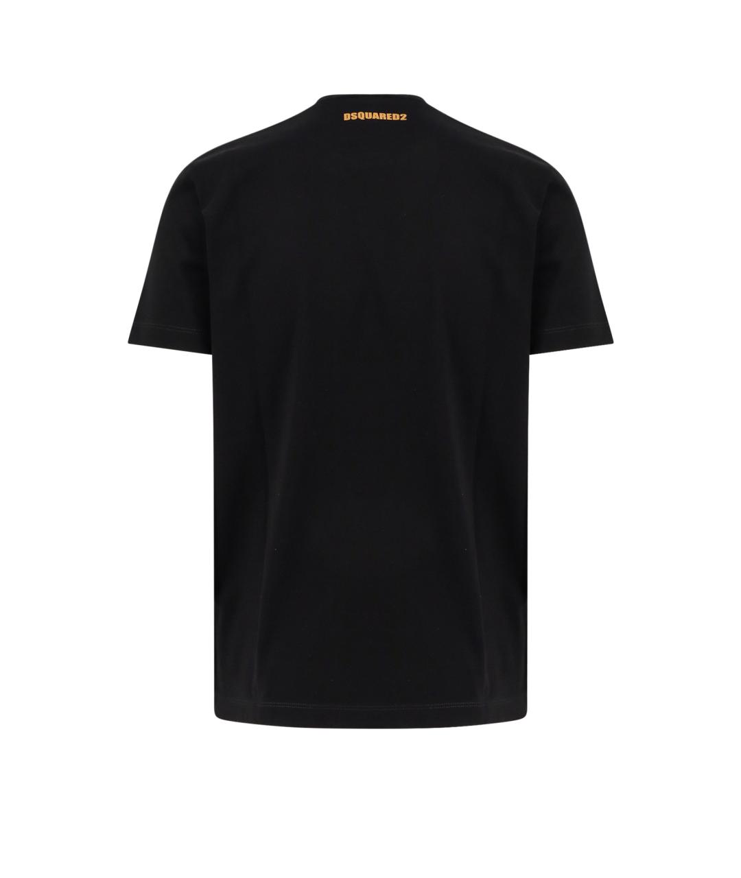 DSQUARED2 Черная хлопковая футболка, фото 2