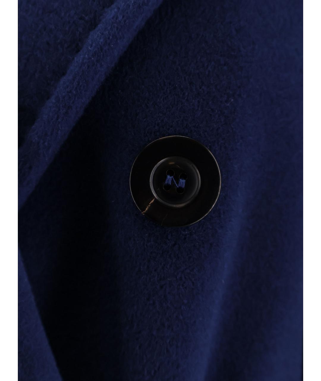 MAX MARA Синее шерстяное пальто, фото 3