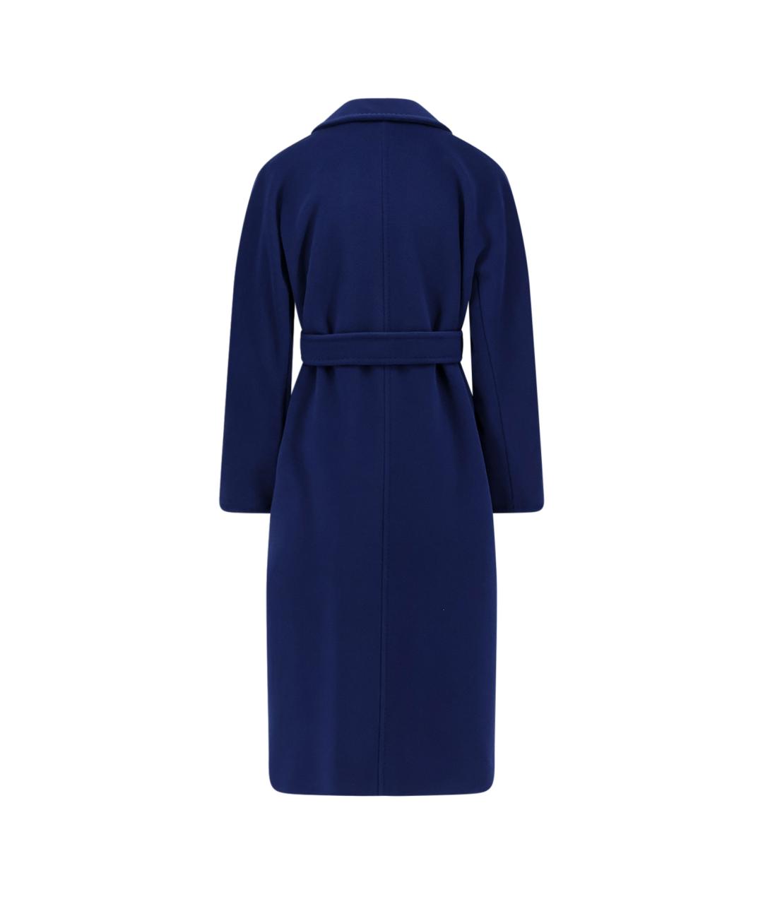 MAX MARA Синее шерстяное пальто, фото 2