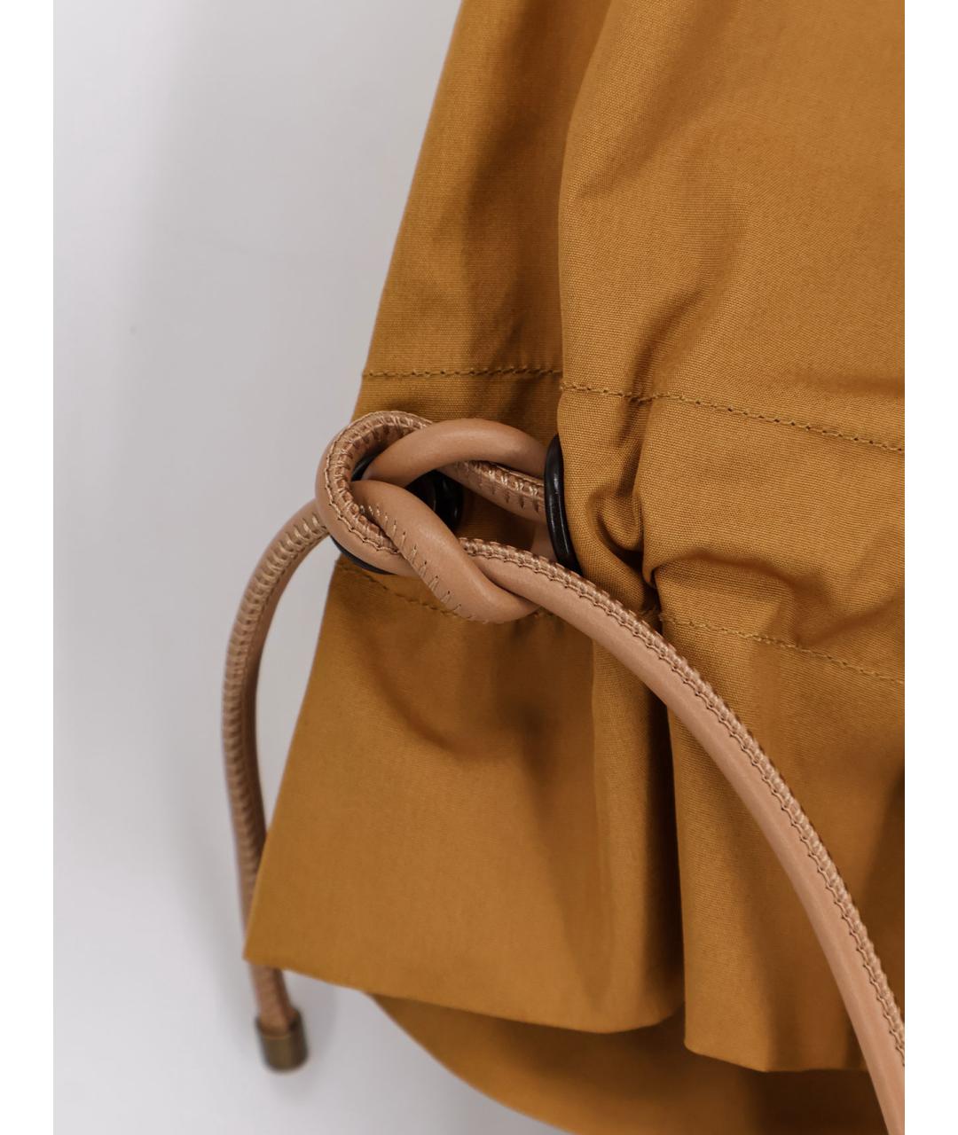 MAX MARA Коричневая хлопковая рубашка, фото 3