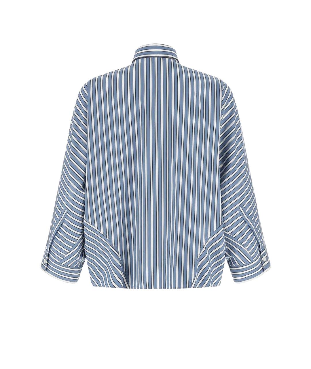 BRUNELLO CUCINELLI Голубая хлопковая рубашка, фото 2