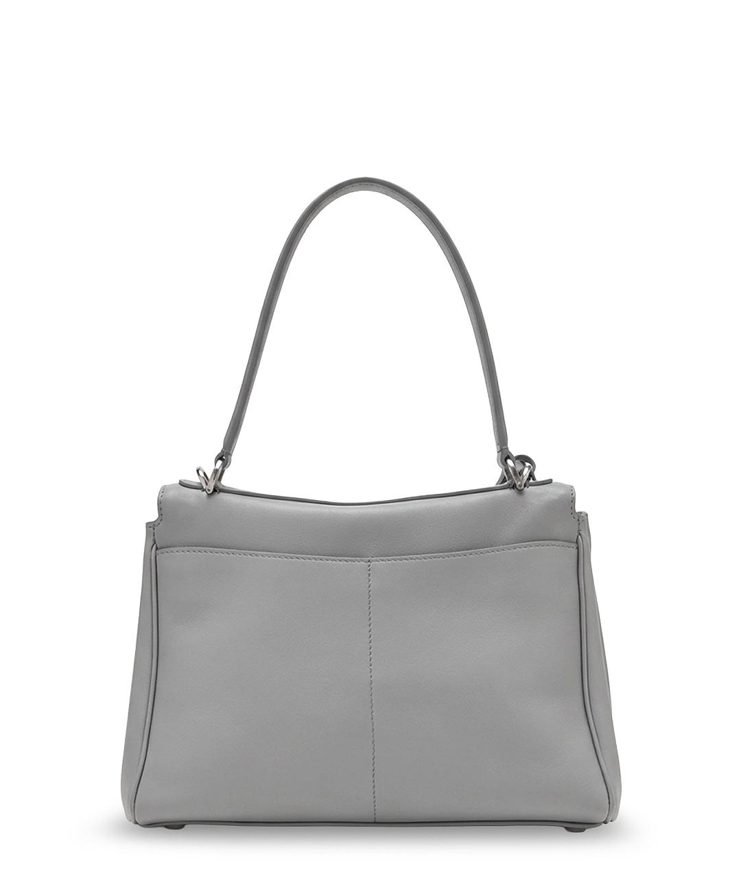 BALENCIAGA Серая кожаная сумка тоут, фото 2